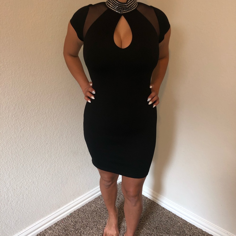 Black Bebe mini dress